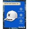 image:imageHurley Mens Baseball Cap  Lightweight Curved Bill H2O Dri Fitted Caps for MenWhiteBlack