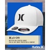 image:imageHurley Mens Baseball Cap  Lightweight Curved Bill H2O Dri Fitted Caps for MenWhiteBlack