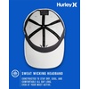 image:imageHurley Mens Baseball Cap  Lightweight Curved Bill H2O Dri Fitted Caps for MenWhiteBlack