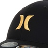 image:imageHurley Mens Baseball Cap  Moisture Wicking Curved Brim Flexfit Fitted Hats for Men with H2ODri Sweatband Sizes SXLBlackMelon Tint