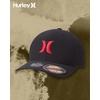 image:imageHurley Mens Baseball Cap  Moisture Wicking Curved Brim Flexfit Fitted Hats for Men with H2ODri Sweatband Sizes SXLBlackRed