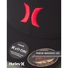 image:imageHurley Mens Baseball Cap  Moisture Wicking Curved Brim Flexfit Fitted Hats for Men with H2ODri Sweatband Sizes SXLBlackRed