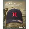 image:imageHurley Mens Baseball Cap  Moisture Wicking Curved Brim Flexfit Fitted Hats for Men with H2ODri Sweatband Sizes SXLBlackRed
