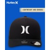 image:imageHurley Mens Baseball Cap  Moisture Wicking Curved Brim Flexfit Fitted Hats for Men with H2ODri Sweatband Sizes SXLBlackWhite