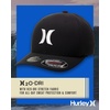 image:imageHurley Mens Baseball Cap  Moisture Wicking Curved Brim Flexfit Fitted Hats for Men with H2ODri Sweatband Sizes SXLBlackWhite
