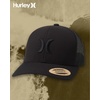 image:imageHurley Mens Caps  Del Mar Mesh Panel Baseball Cap Trucker Hat  Snap Back Hats for MenBlack