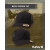 image:imageHurley Mens Caps  Del Mar Mesh Panel Baseball Cap Trucker Hat  Snap Back Hats for MenBlack