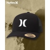 image:imageHurley Mens Caps  Del Mar Mesh Panel Baseball Cap Trucker Hat  Snap Back Hats for MenBlackWhite