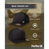 image:imageHurley Mens Caps  Mini Icon Mesh Panel Baseball Cap  Fitted Hats for MenBlack