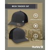 image:imageHurley Mens Caps  Mini Icon Mesh Panel Baseball Cap  Fitted Hats for MenBlackGrey