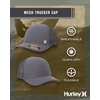 image:imageHurley Mens Caps  Mini Icon Mesh Panel Baseball Cap  Fitted Hats for MenDark Grey