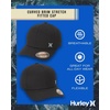 image:imageHurley Mens Hat  Curved Brim Stretch Fitted CapBlack