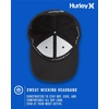 image:imageHurley Mens Hat  Curved Brim Stretch Fitted CapBlack