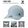 image:imageHurley Mens Hat  Curved Brim Stretch Fitted CapGrey