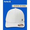image:imageHurley Mens Hat  Curved Brim Stretch Fitted CapLight Grey