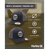 image:imageHurley Mens Hat  Oceanside Flex Fitted Trucker HatBlackGrey