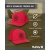 image:imageHurley Mens Hat  Oceanside Flex Fitted Trucker HatTeam Red
