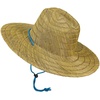 image:imageHurley Mens Straw Hat  Weekender Natural Straw Hat with Medium Brim and Chin Strap  Beach Fishing Sun Hats for MenBlue Beyond