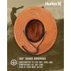 image:imageHurley Mens Straw Hat  Weekender Natural Straw Hat with Medium Brim and Chin Strap  Beach Fishing Sun Hats for MenBrown