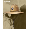 image:imageHurley Mens Straw Hat  Weekender Natural Straw Hat with Medium Brim and Chin Strap  Beach Fishing Sun Hats for MenKhaki