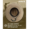 image:imageHurley Mens Straw Hat  Weekender Natural Straw Hat with Medium Brim and Chin Strap  Beach Fishing Sun Hats for MenNeptune Green