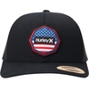 image:imageHurley Mens Trucker Hat  Flat Brim Mesh Baseball Cap and Hats for Men with Adjustable Snapback ClosureBlack