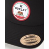 image:imageHurley Mens Trucker Hat  Flat Brim Mesh Baseball Cap and Hats for Men with Adjustable Snapback ClosureBlackWhite