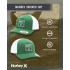 image:imageHurley Mens Trucker Hat  Flexible Quick Dry Fairway Mesh Trucker Hat for Men with Snapback Closure  Classic Mens CapsDark Green