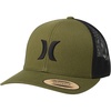 image:imageHurley Mens Caps  Del Mar Mesh Panel Baseball Cap Trucker Hat  Snap Back Hats for MenOlive Canvas