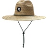 image:imageHurley Mens Straw Hat  Weekender Natural Straw Hat with Medium Brim and Chin Strap  Beach Fishing Sun Hats for MenNeptune Green