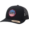 image:imageHurley Mens Trucker Hat  Flat Brim Mesh Baseball Cap and Hats for Men with Adjustable Snapback ClosureBlack