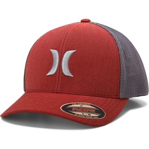 image:imageHurley Mens Baseball Cap  Laguna Icon Mesh Stretch Trucker Hat with Curved Brim  Lightweight Breathable Fitted Hats for MenNoble Red