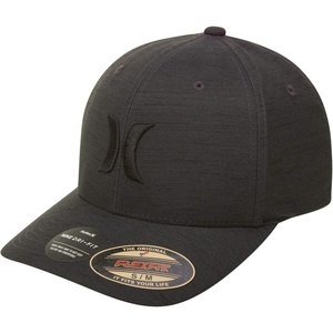 image:imageHurley Mens Baseball Cap  Lightweight Curved Bill H2O Dri Fitted Caps for MenBlack Heather
