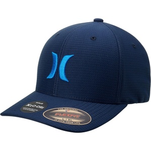 image:imageHurley Mens Baseball Cap  Lightweight Curved Bill H2O Dri Fitted Caps for MenBlue