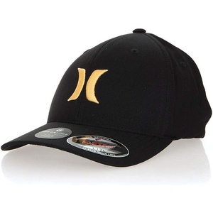 image:imageHurley Mens Baseball Cap  Moisture Wicking Curved Brim Flexfit Fitted Hats for Men with H2ODri Sweatband Sizes SXLBlackMelon Tint
