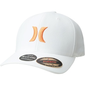 image:imageHurley Mens Baseball Cap  Moisture Wicking Curved Brim Flexfit Fitted Hats for Men with H2ODri Sweatband Sizes SXLMantra Orange