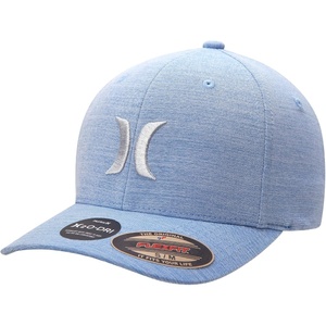 image:imageHurley Mens Baseball Cap  Moisture Wicking Curved Brim Flexfit Fitted Hats for Men with H2ODri Sweatband Sizes SXLPacific Blue