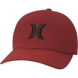 image:imageHurley Mens Baseball Cap  Moisture Wicking Curved Brim Flexfit Fitted Hats for Men with H2ODri Sweatband Sizes SXLRed