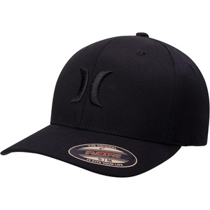 image:imageHurley Mens Baseball Cap  Moisture Wicking Quick Dry Textured Fitted Hats for Men with Curved BrimBlackBlack
