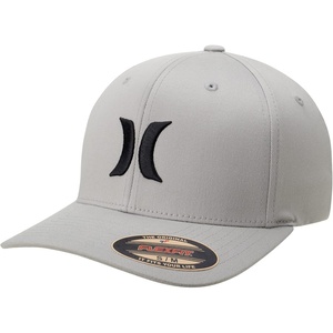 image:imageHurley Mens Baseball Cap  Moisture Wicking Quick Dry Textured Fitted Hats for Men with Curved BrimCool Grey