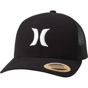 image:imageHurley Mens Caps  Del Mar Mesh Panel Baseball Cap Trucker Hat  Snap Back Hats for MenBlackWhite