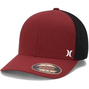 image:imageHurley Mens Caps  Mini Icon Mesh Panel Baseball Cap  Fitted Hats for MenRed
