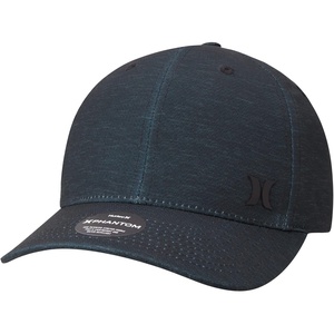 image:imageHurley Mens Hat  Curved Brim Stretch Fitted CapBlackGreen