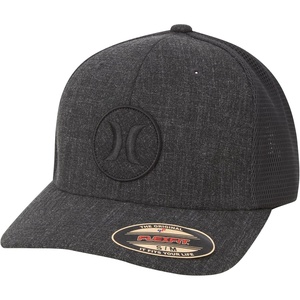 image:imageHurley Mens Hat  Oceanside Flex Fitted Trucker HatBlack