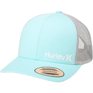 image:imageHurley Mens Trucker Hat  Corp Snap Back Comfortable Curved Bill with Adjustable Snap Closure  Trucker Hats for MenTopaz Mist