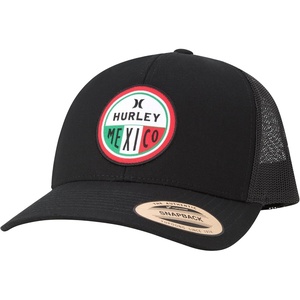 image:imageHurley Mens Trucker Hat  Flat Brim Mesh Baseball Cap and Hats for Men with Adjustable Snapback ClosureBlackGreen