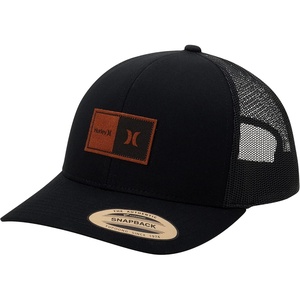 image:imageHurley Mens Trucker Hat  Flexible Quick Dry Fairway Mesh Trucker Hat for Men with Snapback Closure  Classic Mens CapsBlack
