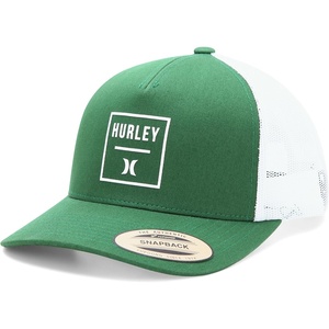 image:imageHurley Mens Trucker Hat  Flexible Quick Dry Fairway Mesh Trucker Hat for Men with Snapback Closure  Classic Mens CapsDark Green