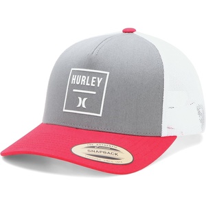 image:imageHurley Mens Trucker Hat  Flexible Quick Dry Fairway Mesh Trucker Hat for Men with Snapback Closure  Classic Mens CapsDark Grey