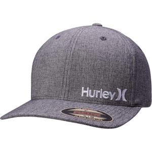 image:imageHurley mens One amp Only Corp Flexfit Perma Curve Bill Baseball HatLight Grey